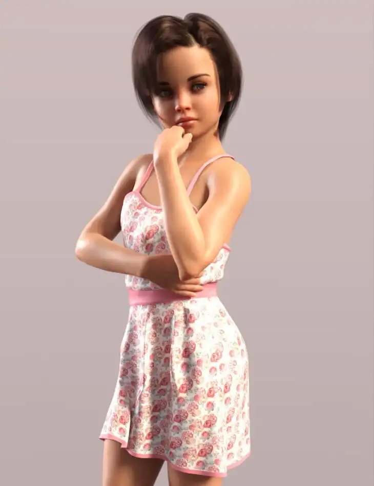 Claire Kid For Genesis 8 Female_DAZ3D下载站