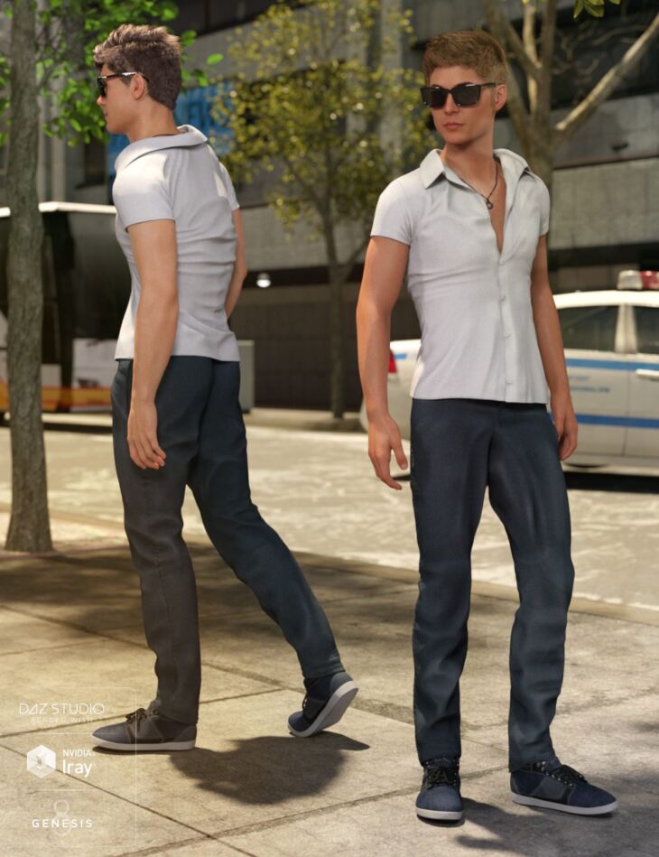 Cool Style Outfit for Genesis 8 Male(s)_DAZ3D下载站