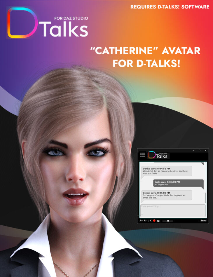 D-Talks! Avatar “Catherine”_DAZ3DDL