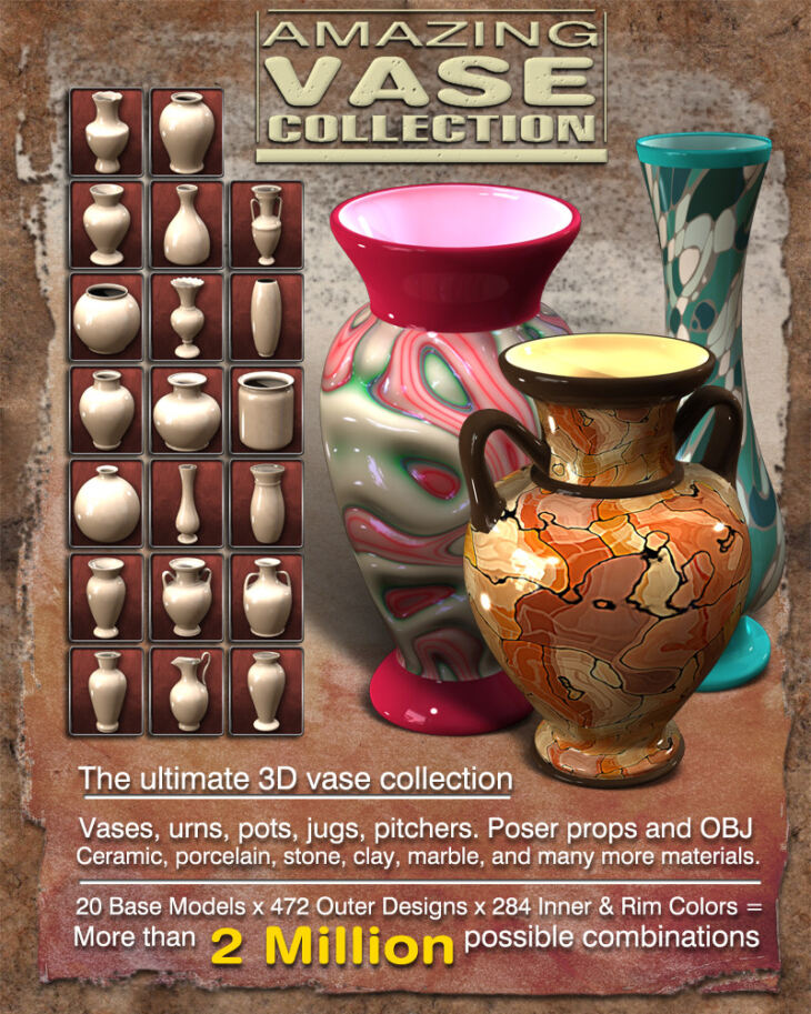 Exnem Amazing Vase Collection_DAZ3DDL