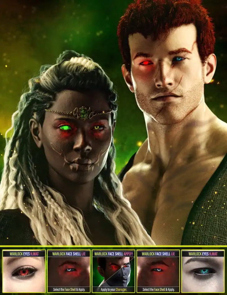 FPE Warlock Eyes for Genesis 9_DAZ3D下载站