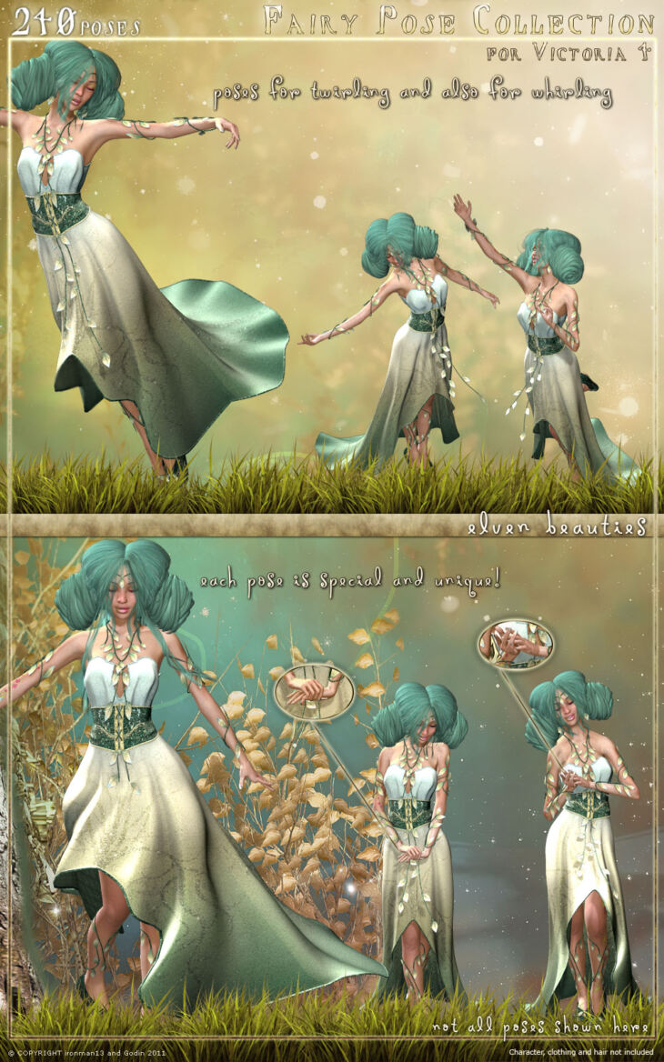 Fairy Pose Collection_DAZ3D下载站