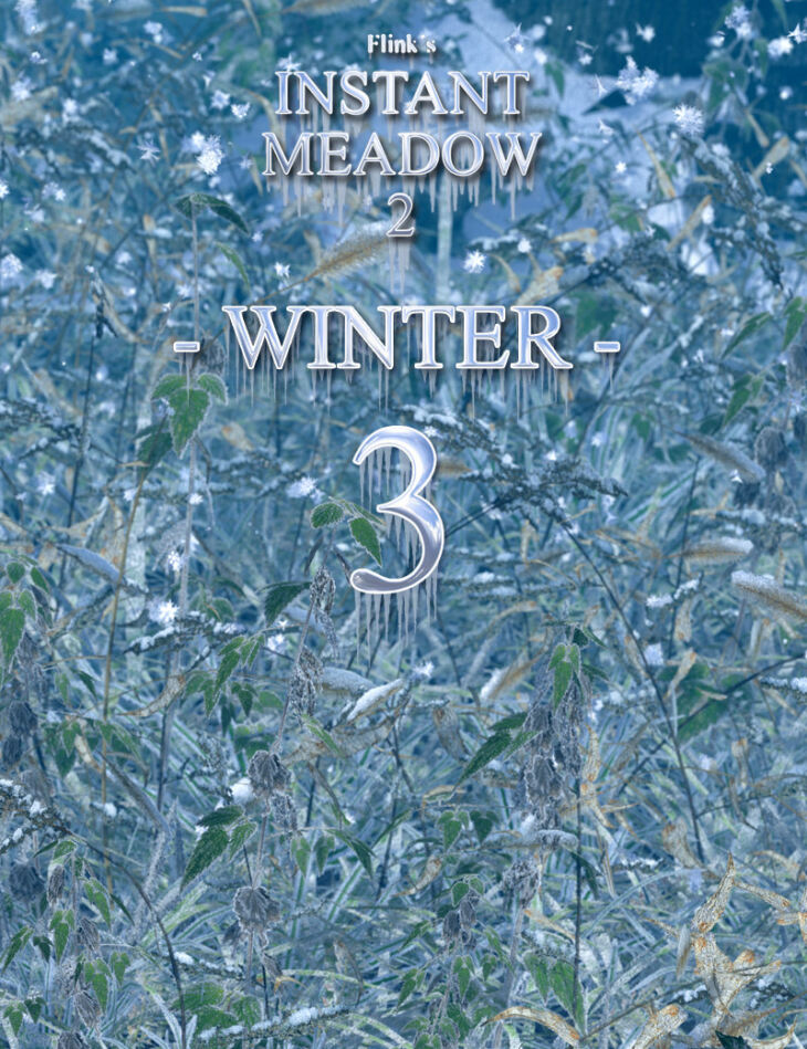 Flinks Instant Meadow 2 – Winter 3_DAZ3D下载站