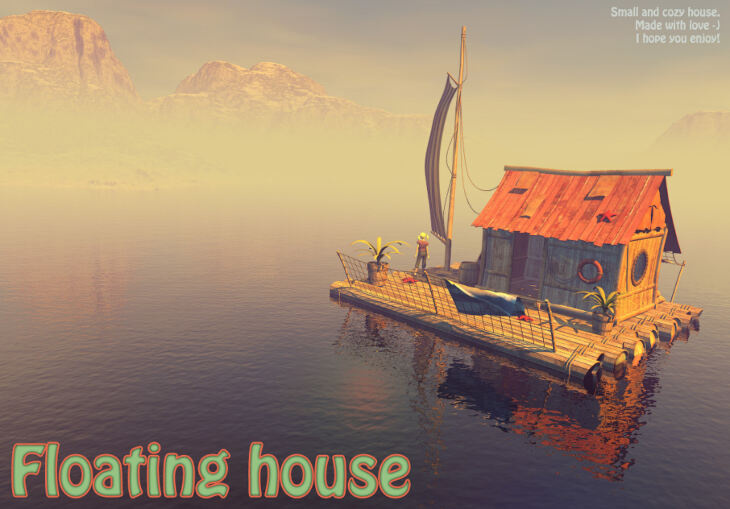 Floating House_DAZ3D下载站