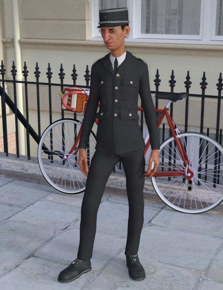 Inspector Uniform for Genesis 8 Male(s)_DAZ3D下载站