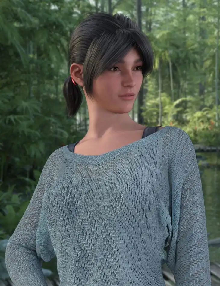 JL Hair Pony Sets for Genesis 9 and Victoria 9_DAZ3DDL