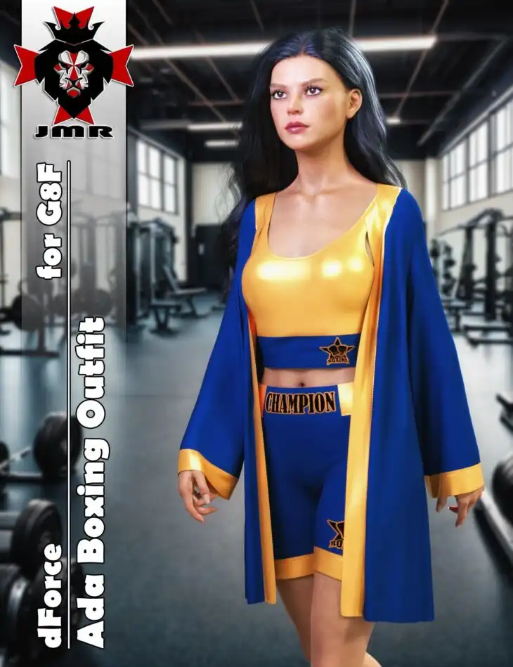 JMR dForce Ada Boxing Outfit for G8F_DAZ3DDL