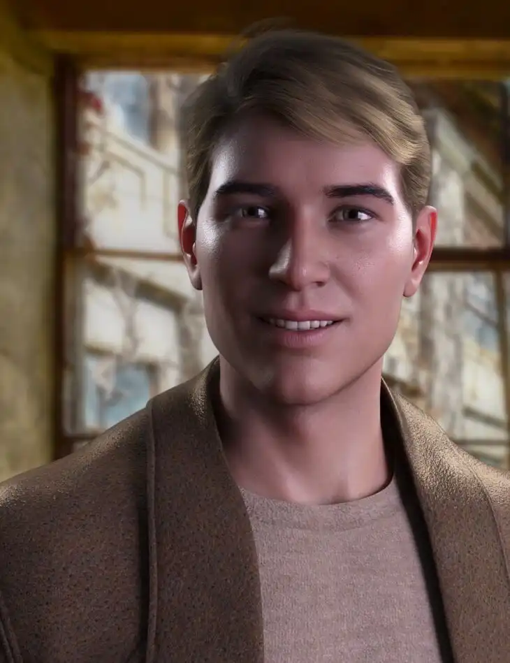 Jacob Hair for Genesis 8 Males_DAZ3D下载站