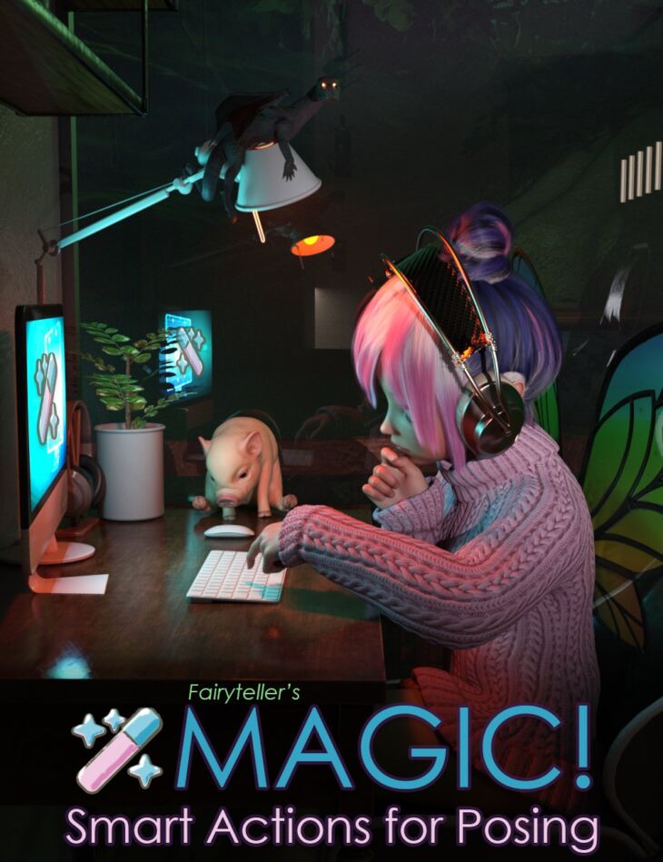 Magic – Smart Actions for Posing_DAZ3D下载站