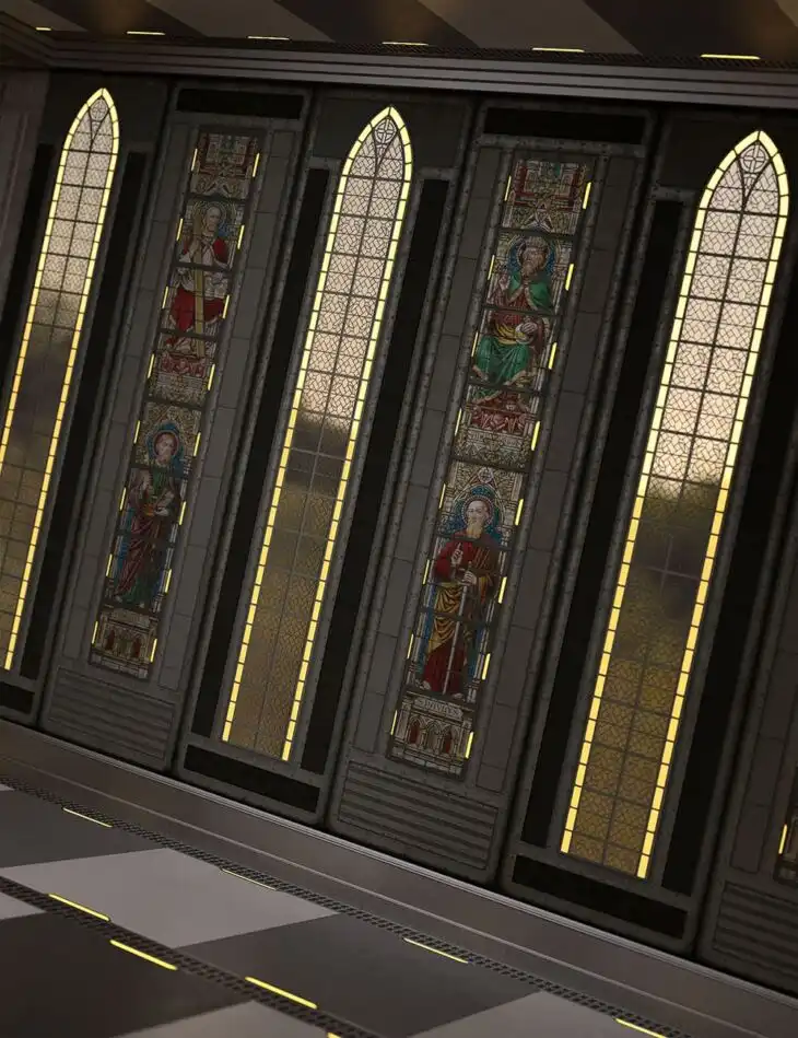 Medieval Sci-Fi Iray Wall Panel Shaders Vol 2_DAZ3DDL