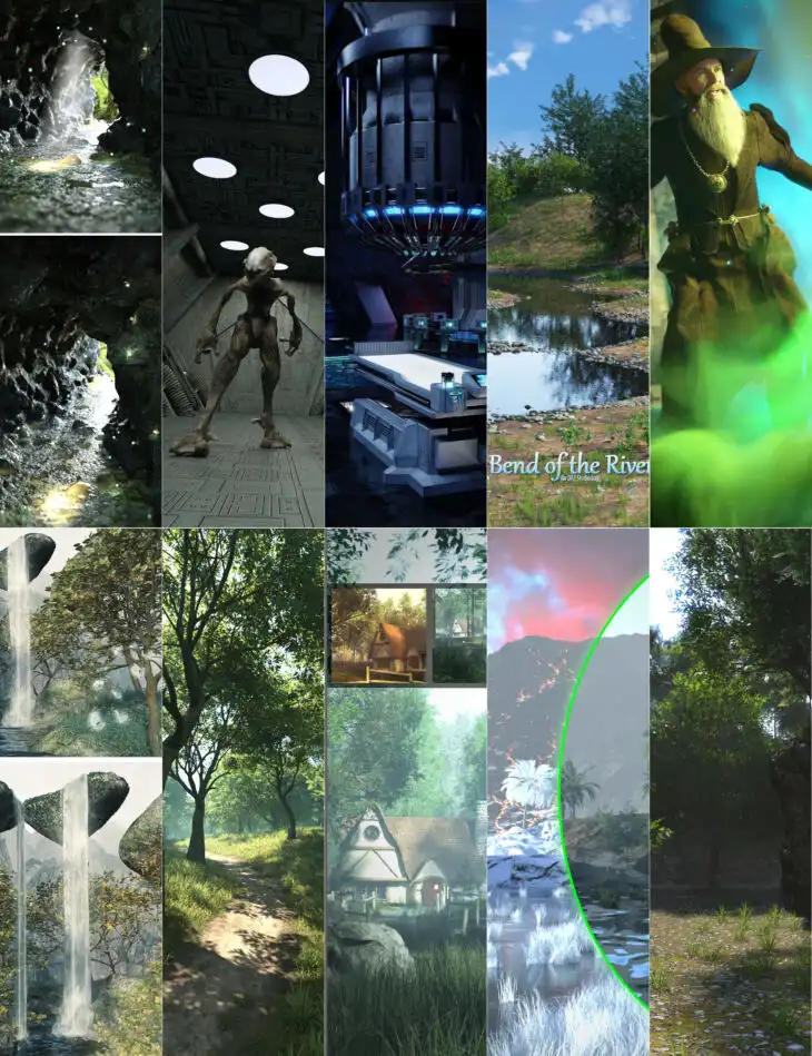 Monster Environment Bundle_DAZ3DDL