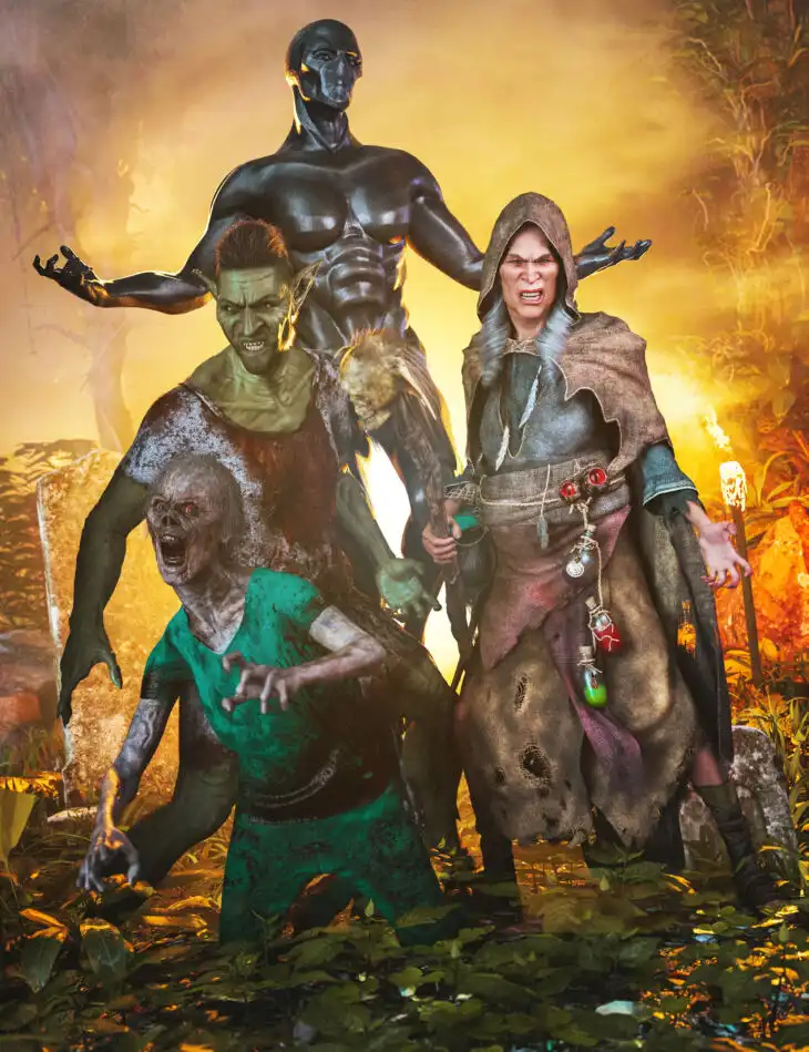 Monster Mashup for Genesis 9 Pro Bundle_DAZ3DDL