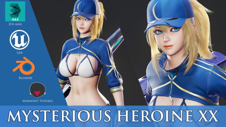Mysterious Heroine XX – Game Ready_DAZ3D下载站