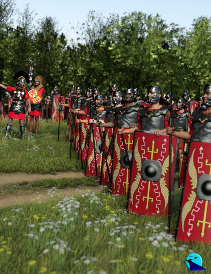 Now-Crowd Billboards – Roman Legionaries Standing (Roman Legion Vol VIII)_DAZ3DDL