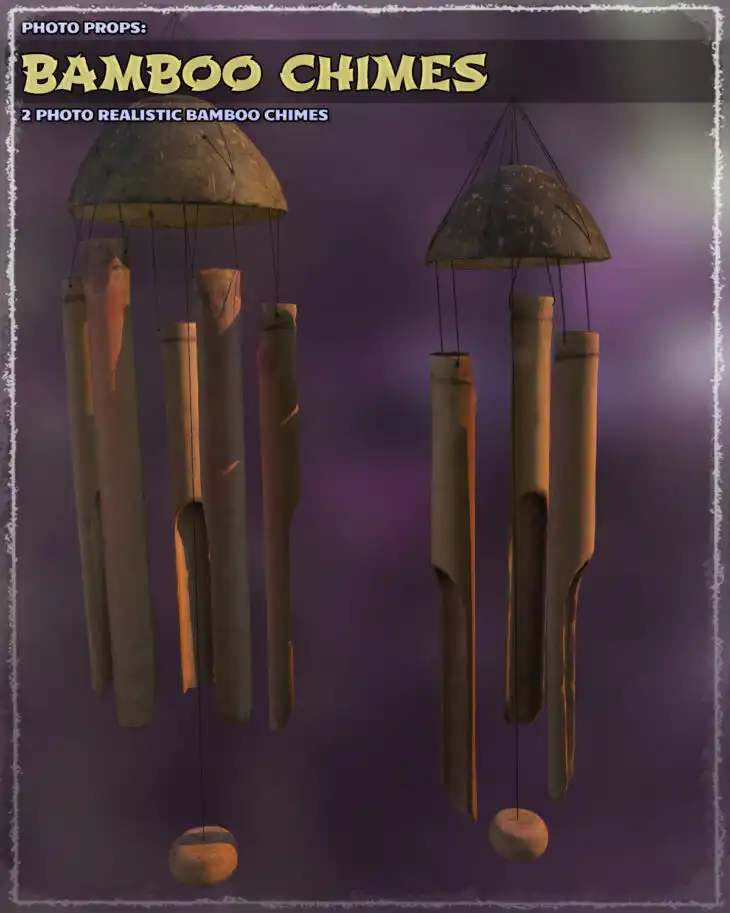 Photo Props: Bamboo Chimes_DAZ3DDL