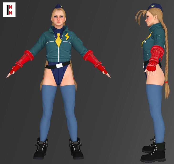 SF6 Cammy For G8F  3d Models for Daz Studio and Poser