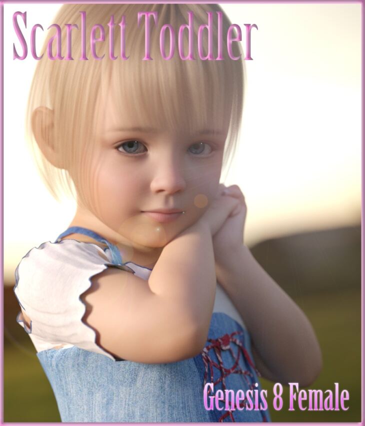 Scarlett Toddler for Genesis 8 Female_DAZ3D下载站
