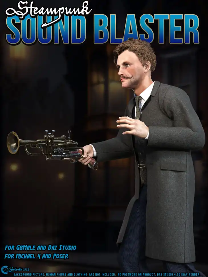 Steampunk Sound Blaster_DAZ3DDL