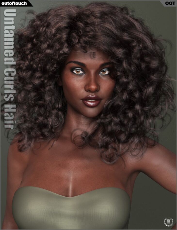 Untamed Curls Hair for Genesis 3 and 8 Female(s)_DAZ3DDL
