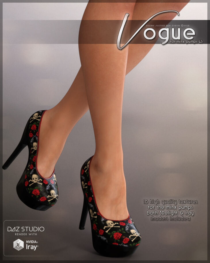 Vogue for Minx Pumps G3_DAZ3D下载站