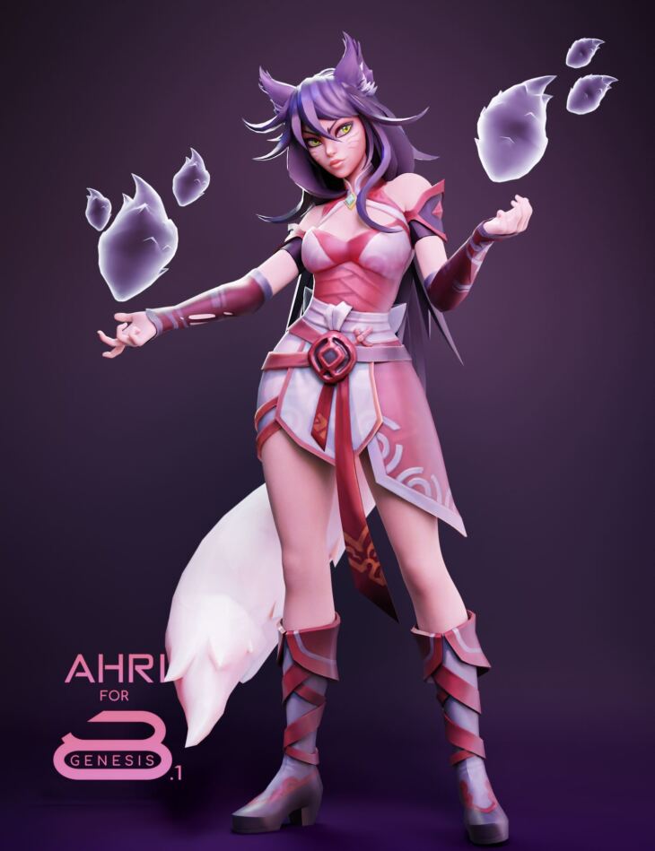 Ahri Ruined King For Genesis 8 And 8.1 Female_DAZ3D下载站