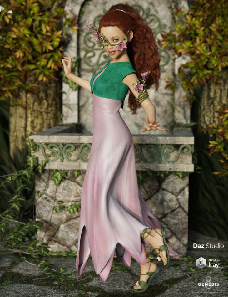 dForce Chrysalis Outfit for Genesis 8 Female(s)_DAZ3D下载站