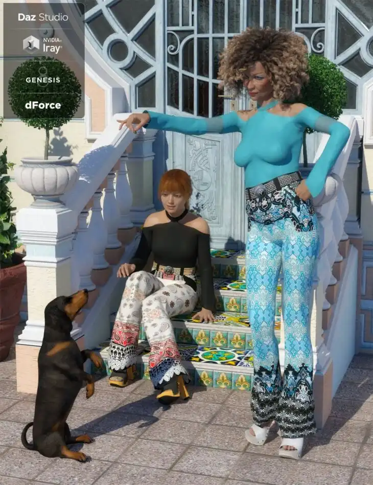 dForce Groovy Outfit Textures_DAZ3DDL