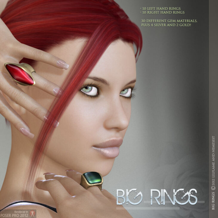 Big Rings & Bling Accents_DAZ3DDL