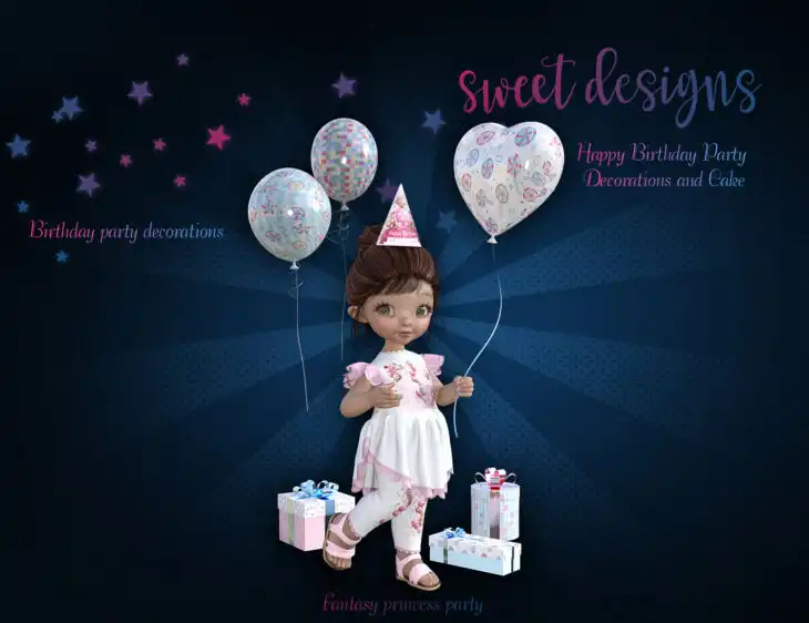Birthday Set_DAZ3D下载站