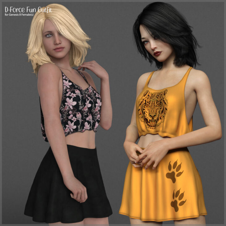 D-Force Fun Outfit for G8F_DAZ3DDL