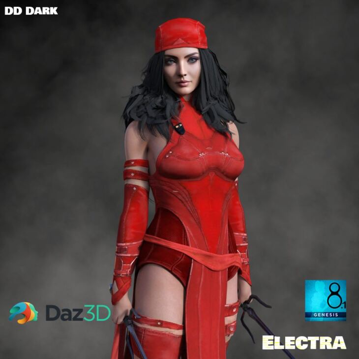 Elektra for Genesis 8.1_DAZ3D下载站