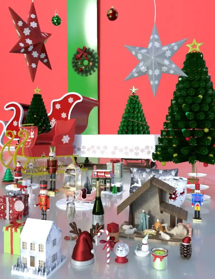 FG Christmas Props_DAZ3DDL