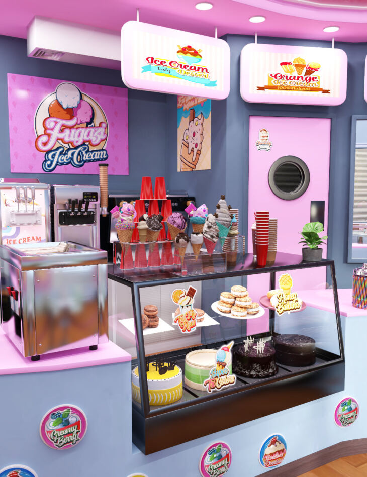 FG Ice Cream Shop_DAZ3D下载站