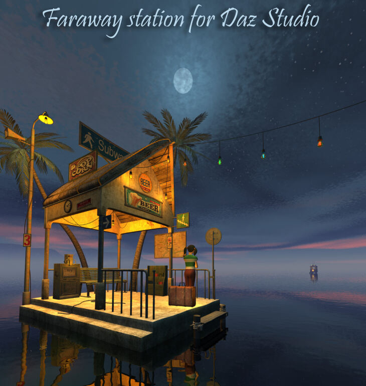 Faraway Station for Daz Studio_DAZ3D下载站