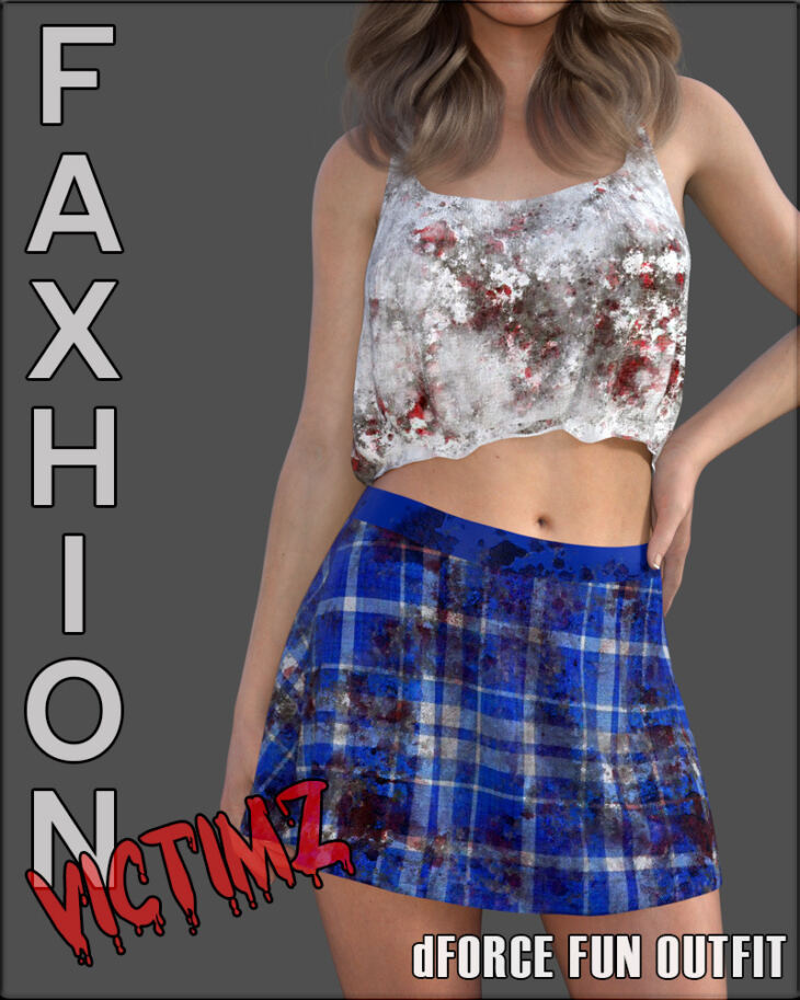 Faxhion Victimz – dForce Fun Outfit_DAZ3D下载站