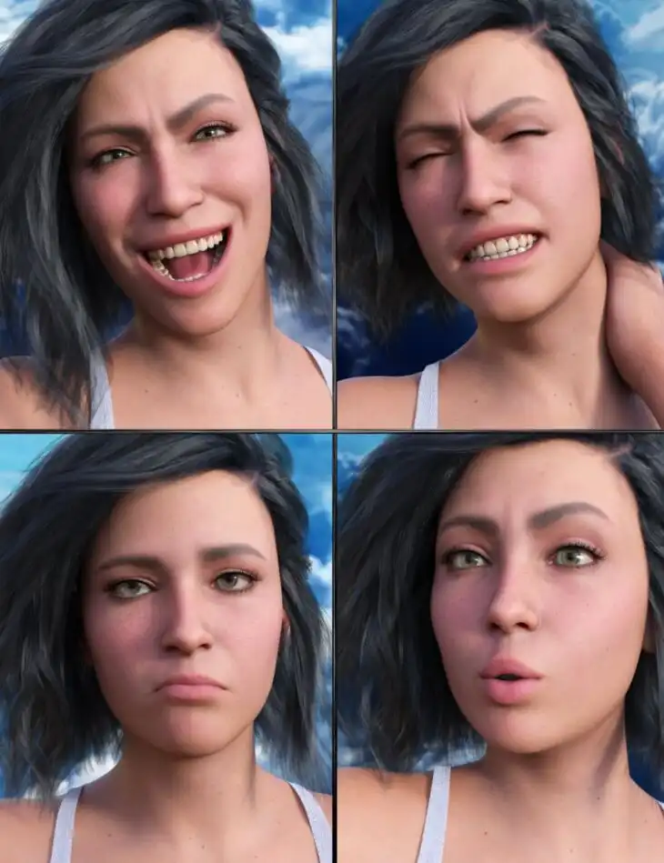 JW Expressive Faces Expressions for Genesis 9_DAZ3DDL
