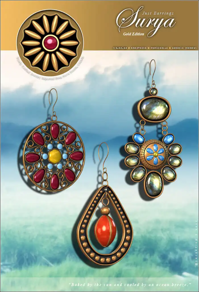 Just Earrings Surya_DAZ3DDL