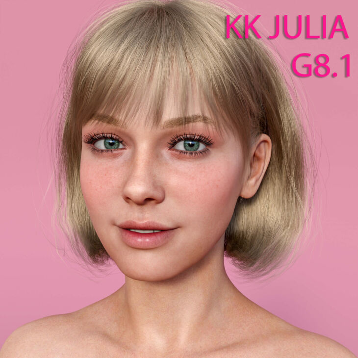 Kk Julia Character for Genesis 8,8.1 Female_DAZ3D下载站