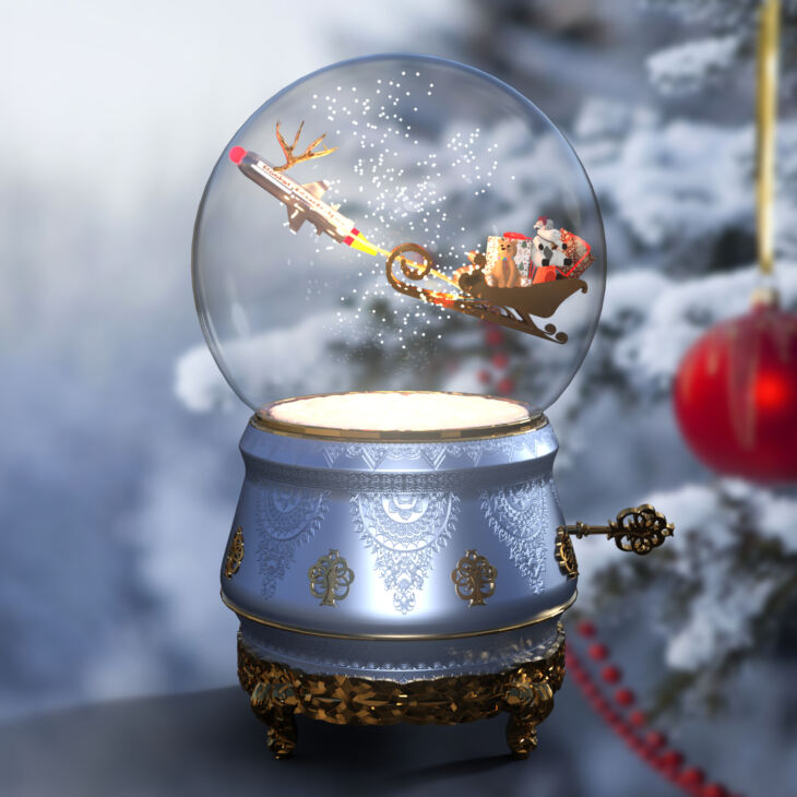LBLC Christmas Wishes Globe_DAZ3D下载站
