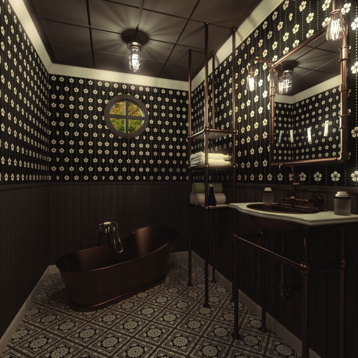 LBLC Steampunk Bathroom_DAZ3D下载站