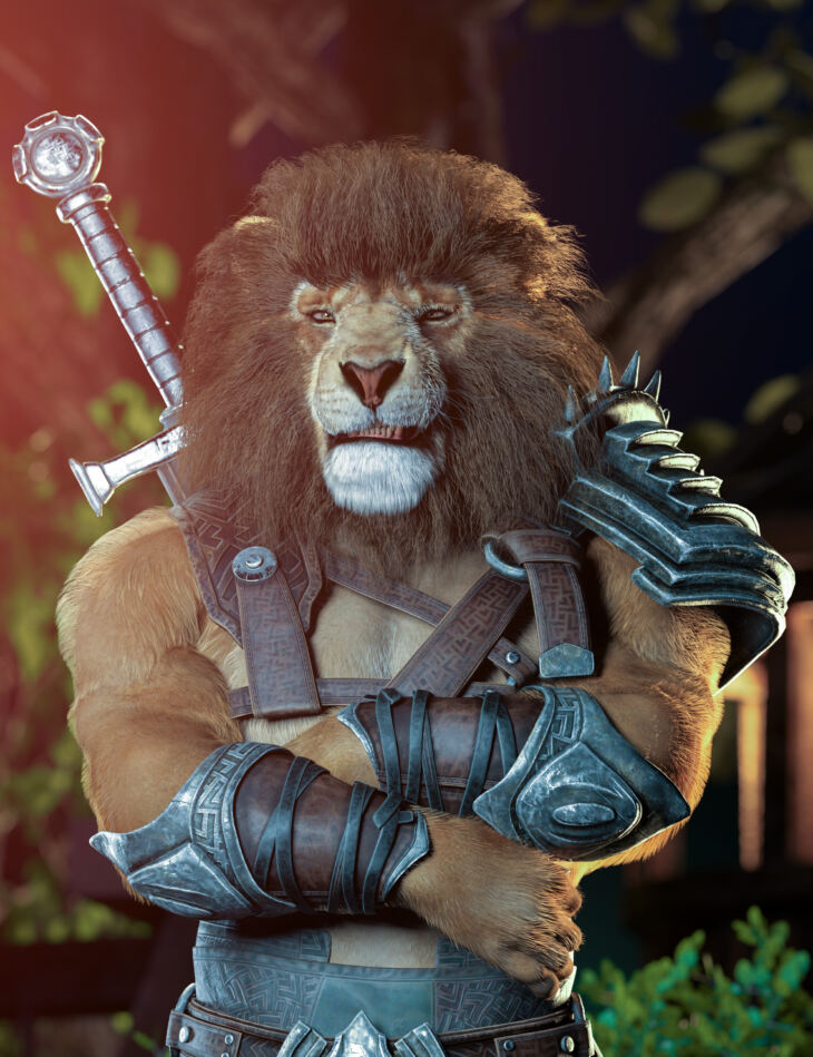 Lahr the Lion HD for Genesis 9_DAZ3D下载站