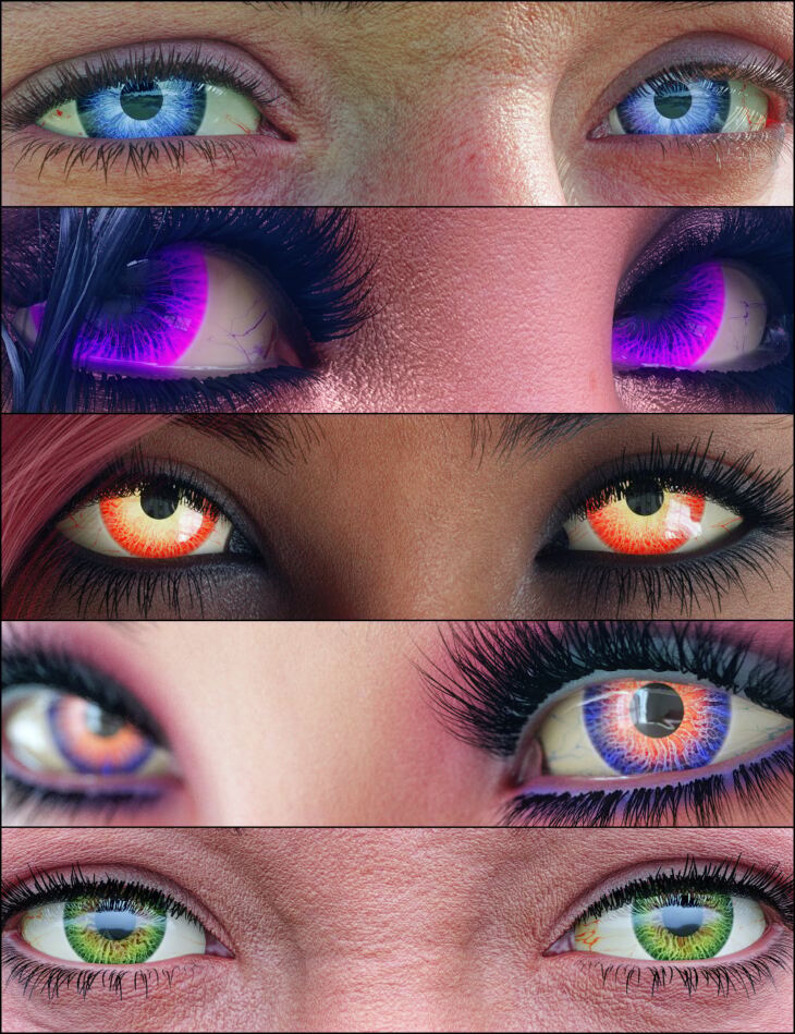 MMX Beautiful Eyes Set 14 for Genesis 9_DAZ3D下载站