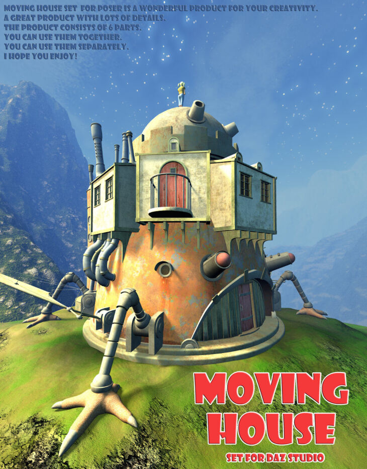 Moving House Set for Daz Studio_DAZ3D下载站