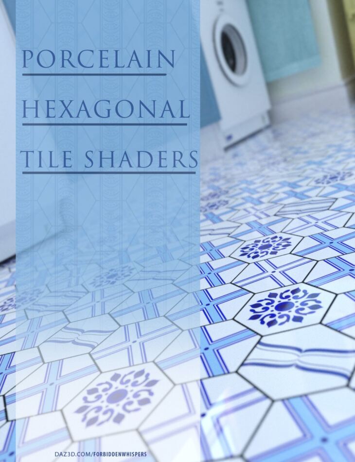 Porcelain Hexagonal Tile Iray Shaders_DAZ3DDL