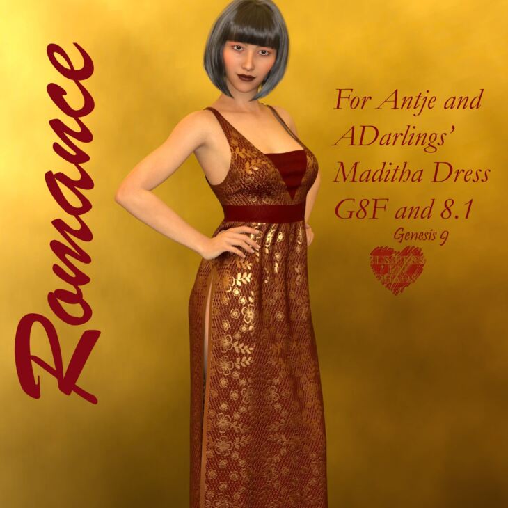 SIC_Romance Add-On for Maditha Dress for Genesis 8,8.1 and 9_DAZ3DDL