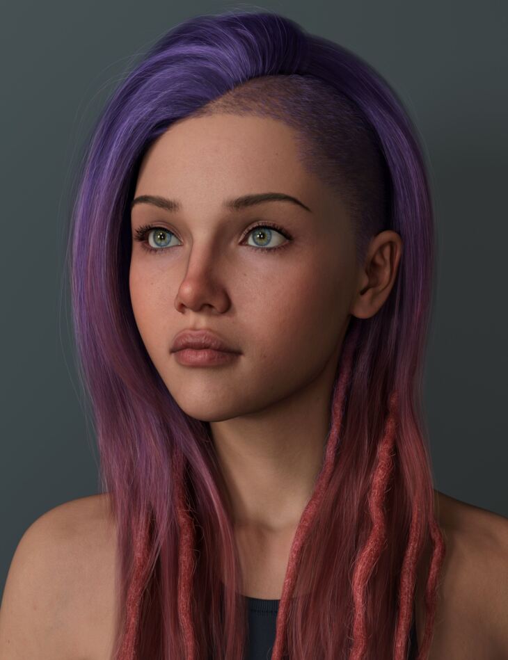 Sidecut Hair and Dreads for Genesis 9_DAZ3DDL