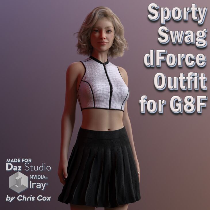 Sporty Swag dForce Outfit G8F_DAZ3D下载站