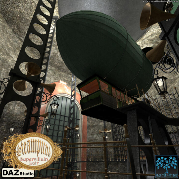 Steampunk Supervillain Lair for Daz_DAZ3D下载站