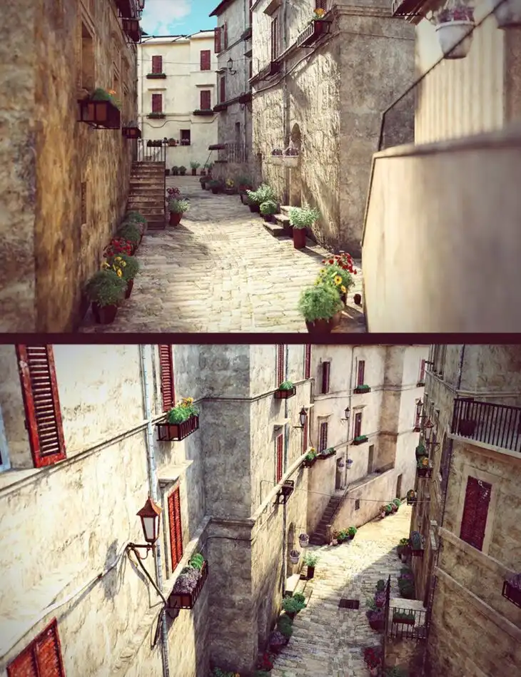 Summer Italy Street_DAZ3DDL
