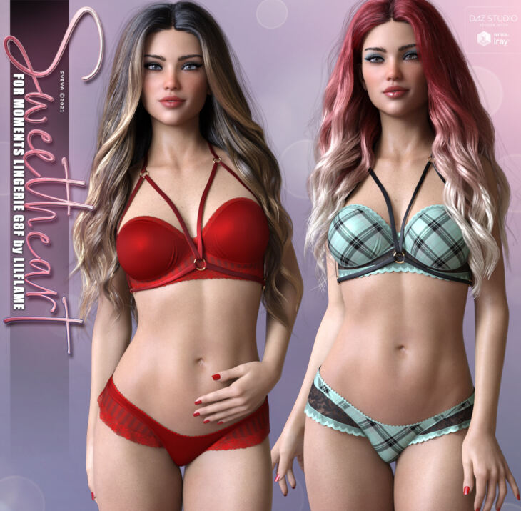 Sweetheart Textures for Moments Lingerie G8F_DAZ3D下载站